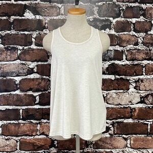 Sherpa Tank Top Beige Stripe Size Medium